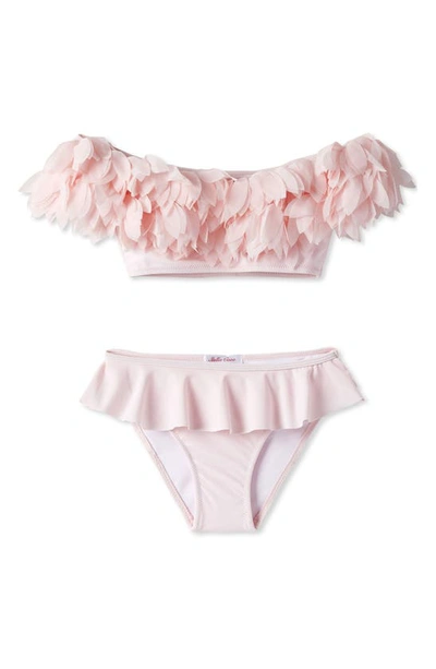 Stella Cove Kids' Petal Two-piece Swimsuit In Pink