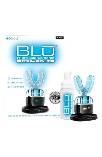 Go Smiler Blu Professional Sonic Teeth Whitening Toothbrush In Black