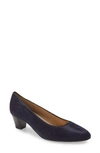 Ara Kelly Pump In Navy Punti Suede