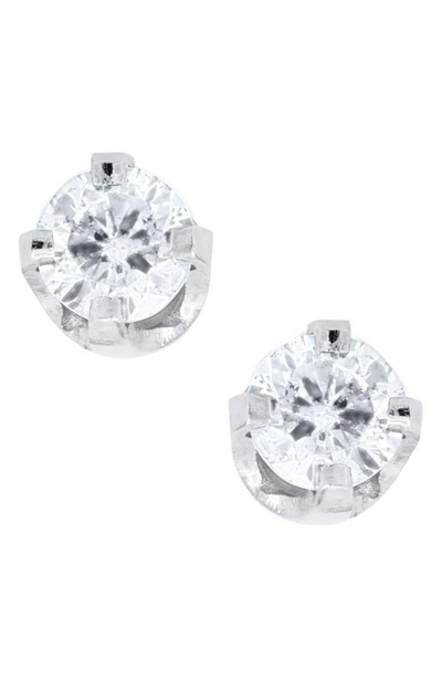 Mignonette Babies' 14k White Gold & Diamond Earrings