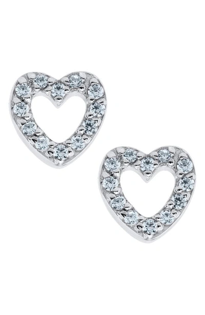Mignonette Babies' Sterling Silver Heart Stud Earrings