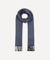 Nick Bronson Double Faced Wool Scarf In Blue