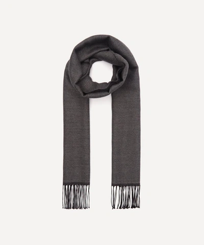 Nick Bronson Double Faced Wool Scarf In Grey