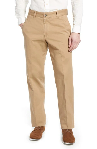 Berle Charleston Pleated Chino Pants In British Tan