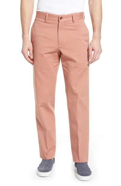 Berle Charleston Pleated Chino Pants In Charleston Brick