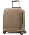 Hartmann Tweed Legend 16.5" Underseat Carry-on Spinner Suitcase In Natural Tweed