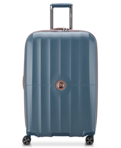 Delsey St. Tropez 28 Expandable Spinner Suitcase In Baltic Blue