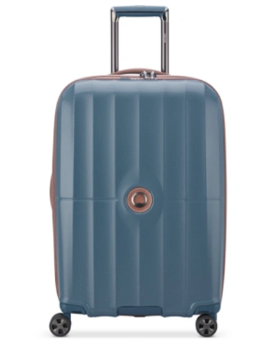 Delsey St. Tropez 24 Expandable Spinner Upright In Baltic Blue
