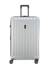 Delsey Securitime 29 Spinner Suitcase In Silver