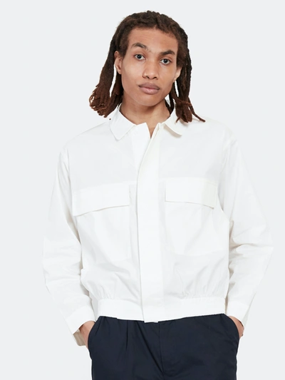 Raiment Police Button Up Shirt In White