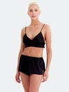 Rya Collection - Verified Partner Rya Collection Shimmer Bralette Set In Black