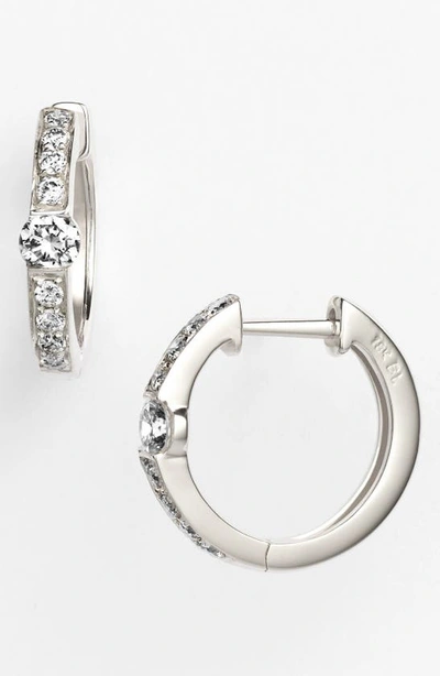 Bony Levy Liora Diamond Huggie Earrings In White Gold