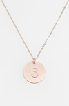Nashelle 14k-gold Fill Initial Disc Necklace In 14k Gold Fill S