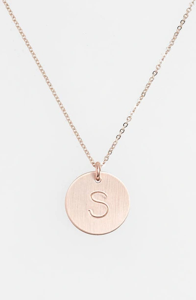 Nashelle 14k-gold Fill Initial Disc Necklace In 14k Gold Fill S