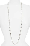 Karine Sultan Sophia Long Necklace In Silver