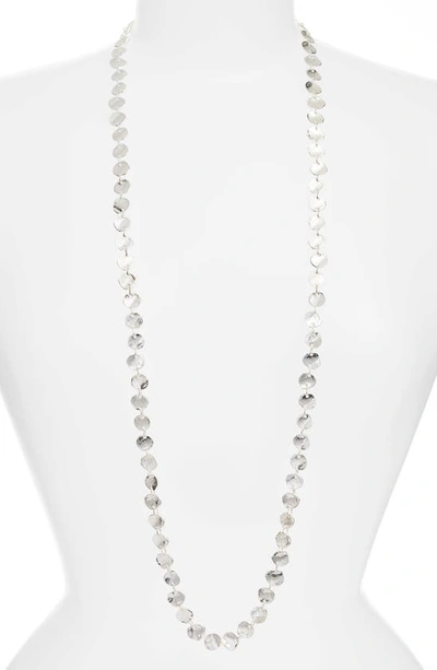 Karine Sultan Sophia Long Necklace In Silver