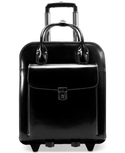 Mcklein La Grange Detachable Wheeled Briefcase In Black