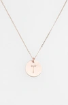 Nashelle 14k-gold Fill Initial Disc Necklace In 14k Gold Fill T