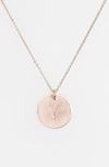 Nashelle 14k-gold Fill Initial Disc Necklace In 14k Gold Fill V