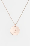 Nashelle 14k-gold Fill Initial Disc Necklace In 14k Gold Fill Y