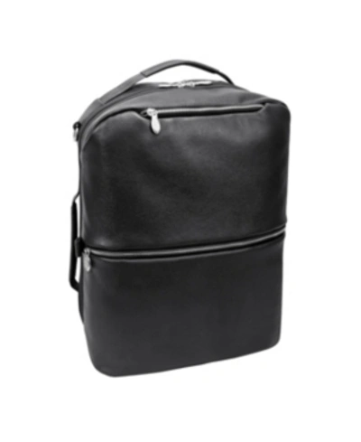 Mcklein East Side 17" 2-in-1 Laptop Tablet Convertible Travel Backpack Cross-body In Black
