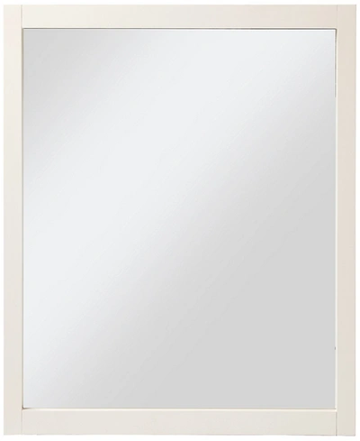 My Home Amanda 38" Vertical Beveled Mirror In White