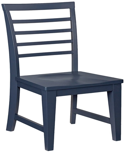 My Home Bailey 39" Desk Chair In Med Blue