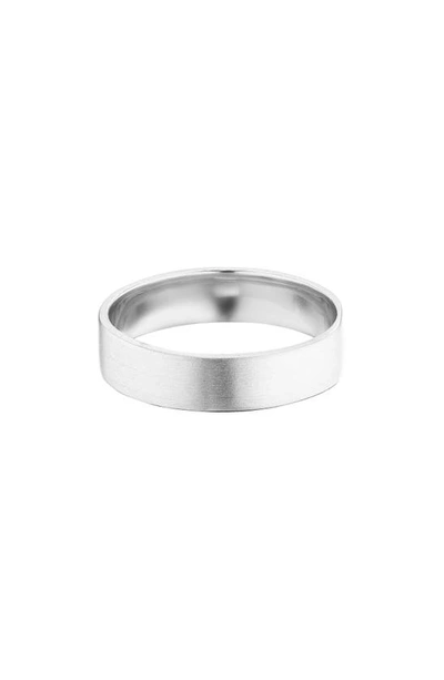 Maniamania Kismet Band Ring In White Gold