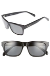 Brightside Wilshire 55mm Polarized Sunglasses In Black/ Grey Polar