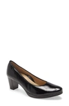 Ara Ophelia Pump In Black Vernice Patent Leather