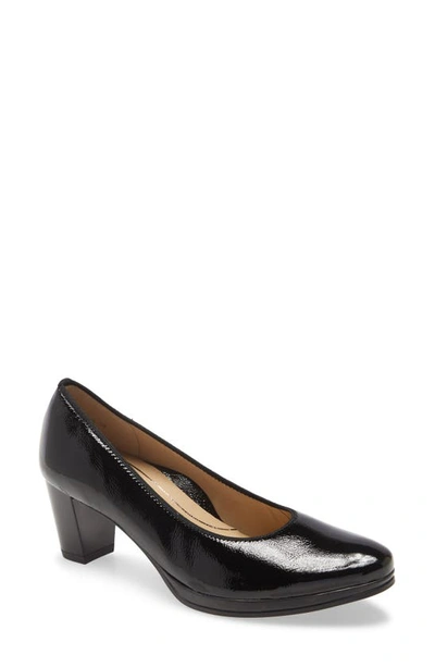 Ara Ophelia Pump In Black Vernice Patent Leather