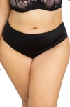 Curvy Couture Essential Boyshorts In Black