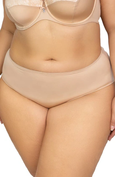 Curvy Couture Essential Boyshorts In Bombshell Nude