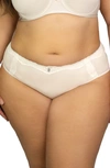 Curvy Couture Luxe Hipster Briefs In Natural