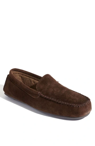 L.b. Evans Darren Slipper In Chocolate