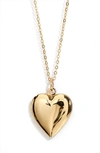 Set & Stones Roxy Heart Locket Necklace In Gold