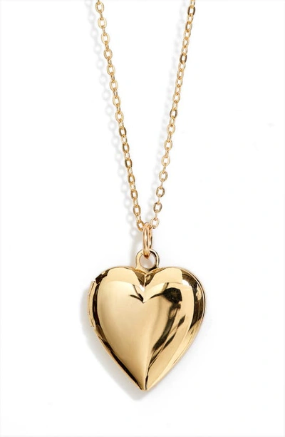 Set & Stones Roxy Heart Locket Necklace In Gold