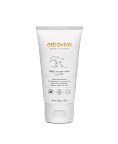 Erbaviva Baby Sunscreen, 2.5 Oz. In White