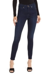 Good American Raw Edge Skinny Jeans In Blue469 In Blue224