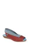 Cloud Caliber Slingback Sandal In Red/ Blue Leather