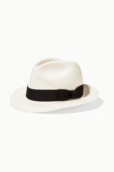 Sensi Studio Classic Toquilla Straw Panama Hat In White
