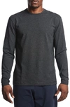 Public Rec Go-to Long Sleeve Performance T-shirt In Black