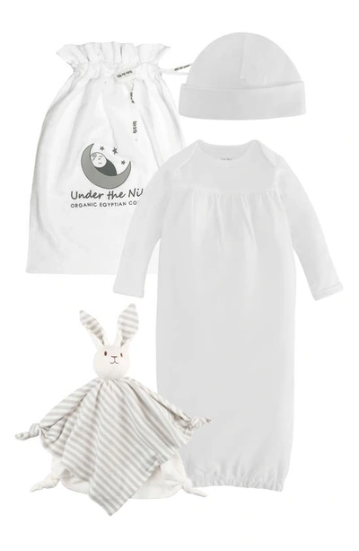 Under The Nile Babies' 3-piece Organic Egyptian Cotton Gift Set In White