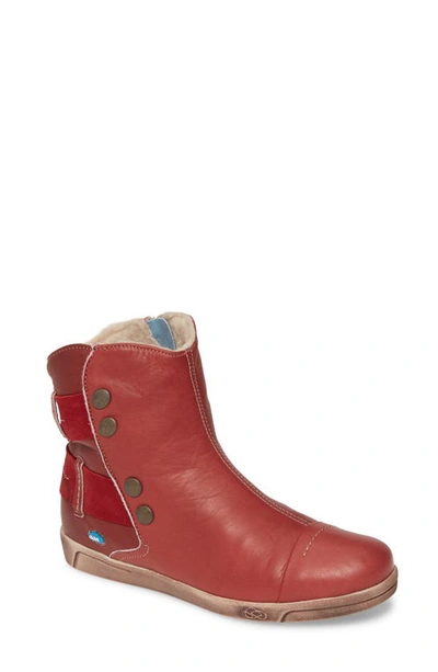 Cloud Aline Bootie In Red Leather