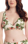 Everly Grey 3-pack Maternity Sleep Bras In Beige Floral
