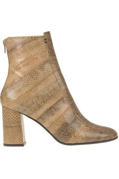 Maliparmi Reptile Print Leather Ankle-boots In Animal Print