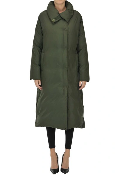Martylo Long Down Jacket In Green