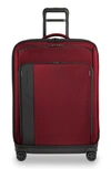 Briggs & Riley Large Zdx 29-inch Expandable Spinner Packing Case In Red Brick