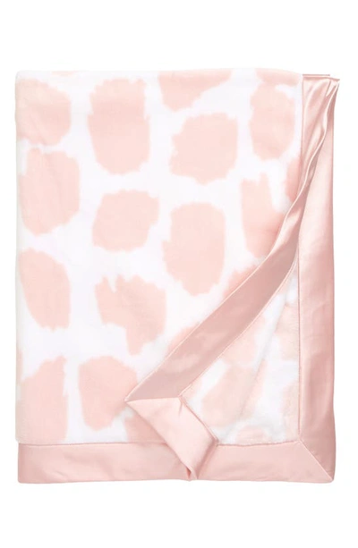 Nordstrom Baby Print Plush Blanket In Pink Baby Animal