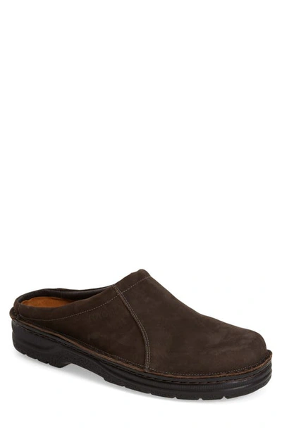 Naot Bjorn Clog In Oily Brown Nubuck